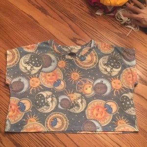 Urban Outfitters celestial crop top